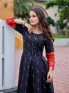 Black Colour Rayon Print Gown Collection Wholesale Online Aaradhna 2032